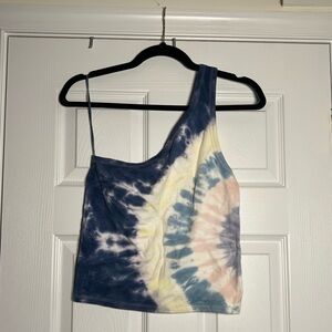 American Eagle Tie Dye One Shoulder Top